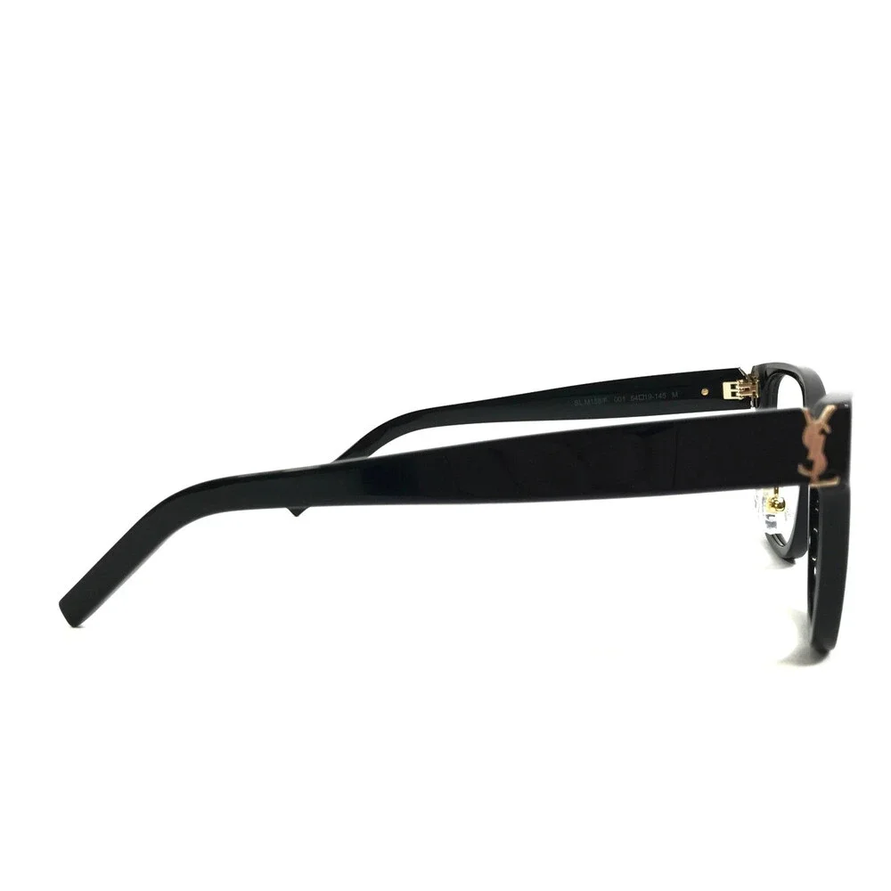 Saint Laurent Eyeglasses Frames SL M158/F 001 Shiny Black Cat Eye 54-19-145